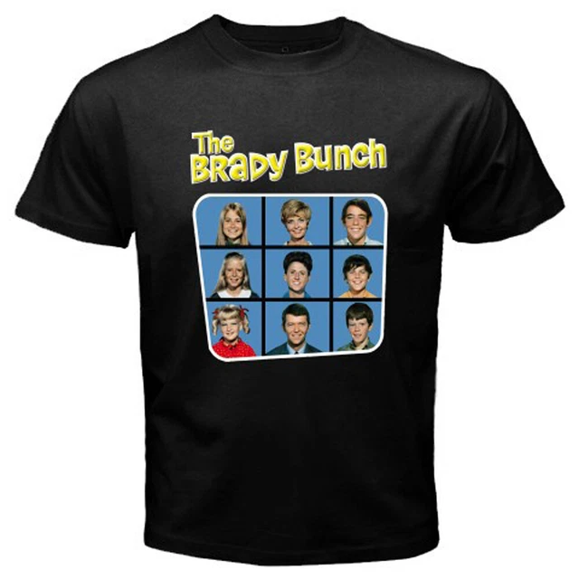 THE BRADY BUNCH TV Show Logo Men's Black Tshirt Size S to 3XL 15.99