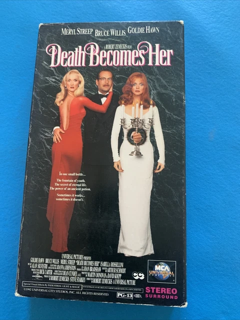 DEATH BECOMES HER (VHS, 1993) Goldie Hawn Meryl Streep Bruce Willis ...