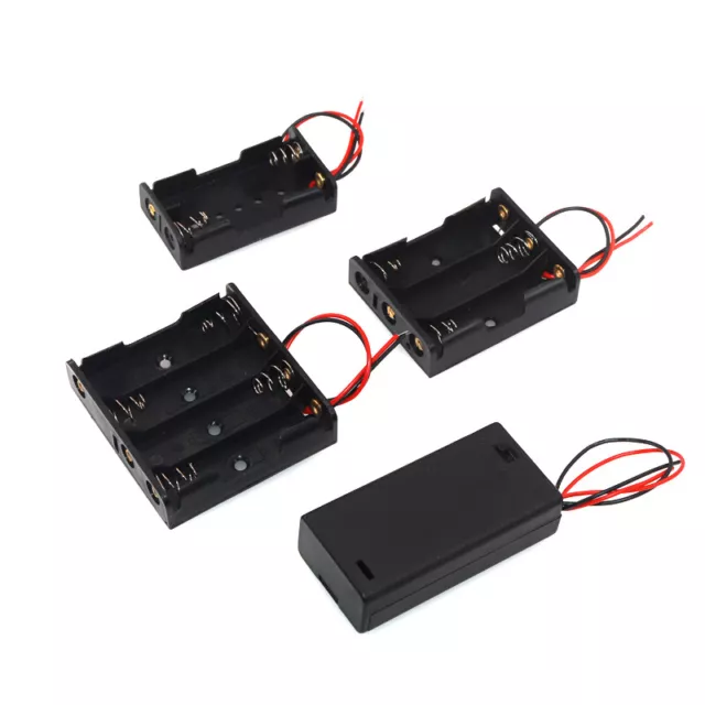 High Quality 18650 3.7V Battery Cell Holder Wired Case Box 1 2 3 4 Position