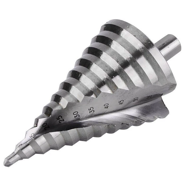 1 x 6mm-60mm HSS Titanium Large Hole Spiral Step Drill Bit Cone Groove CS