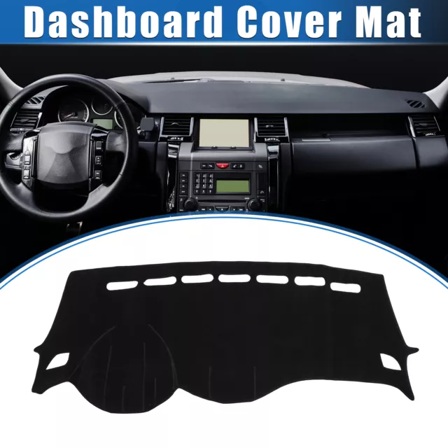 Car Dashboard Dash Cover Compatible for Chevy Trax 2017-2020 Polyester Black