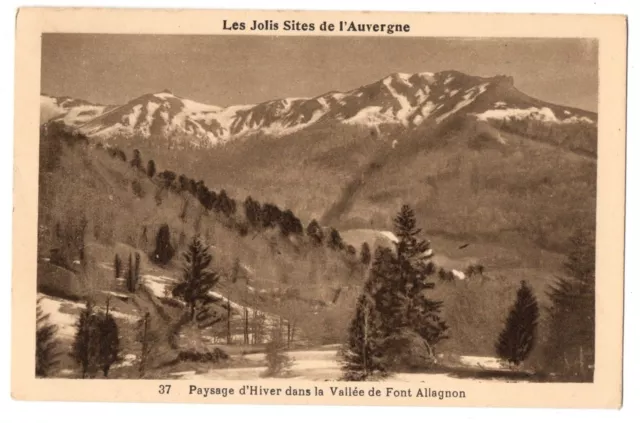 CPA 15 (Cantal) - 37. Paysage d'Hiver dans la Vallée de Font Allagnon