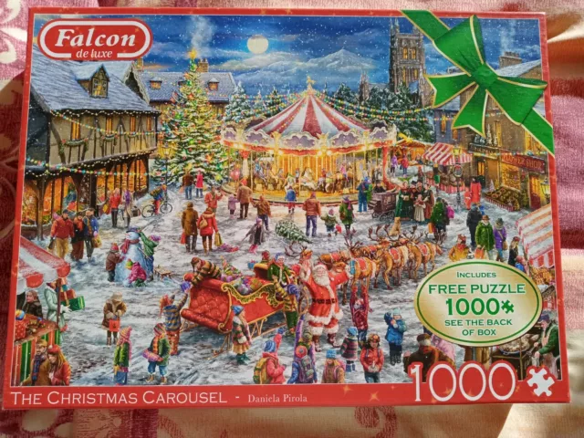 Puzzle Falcon Le carrousel de Noël de 2 x 1000 pièces