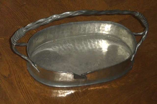 Rare Porte-courrier En étain Martelé Signé Jean Goardère – Style Art Nouveau, Original
