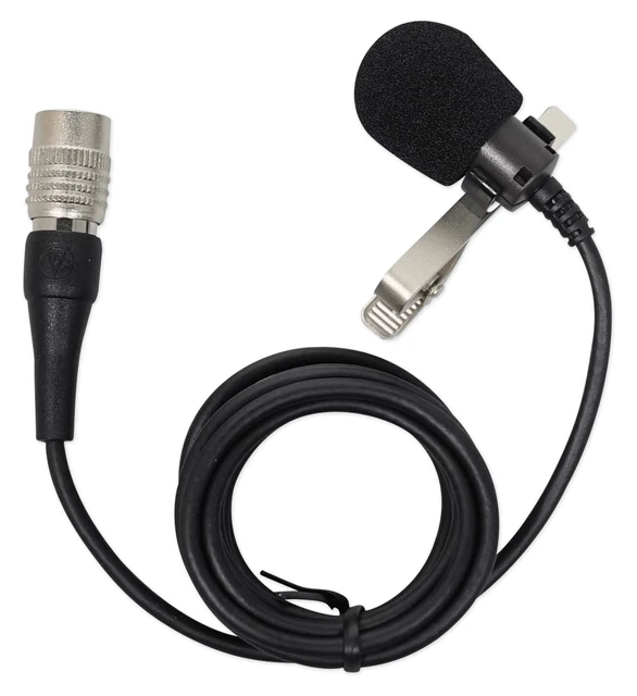 Audio Technica AT829CW Condenser Lavalier Microphone Mic For UniPak Transmitters Audio Technica AT829CW Condenser Lavalier Microphone Mic For UniPak Transmitters