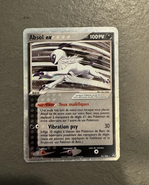 ポケモンカードゲーム Absol ex 92/108 gardiens du pouvoir Carte Pokémon Absol EX 92/108 - Bloc Ex Gardiens du Pouvoir - FR