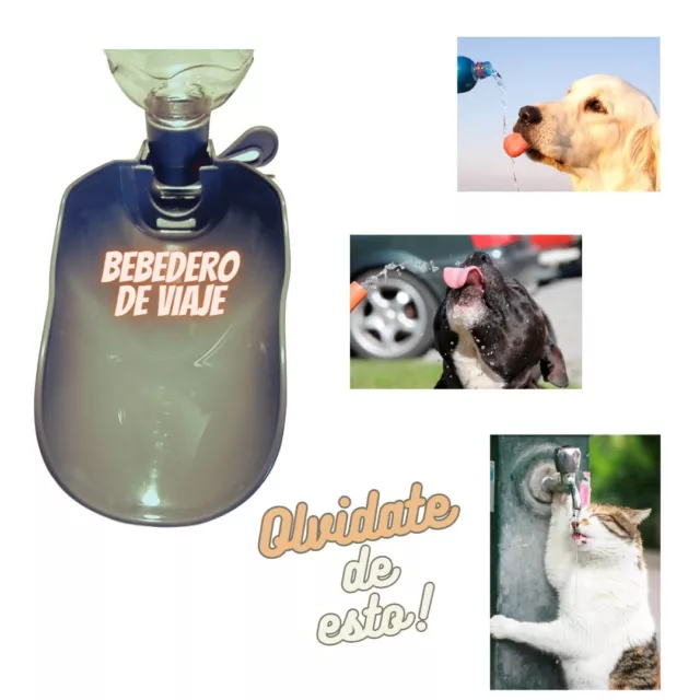 Bebedero DE Viaje #Perros Y #Gatos 500 ML. Botella Agua para Perros Y Gatos 2