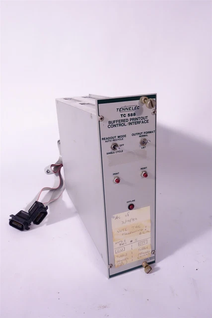 Tennelec TC 588 Buffered Printout Control / Interface NIM BIN MODULE