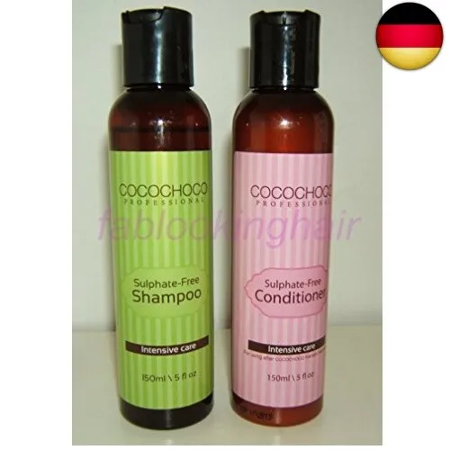 COCOCHOCO Keratin Sulfat Frei Nachpflege 150ml Shampoo & 150ml Haarspülung Set