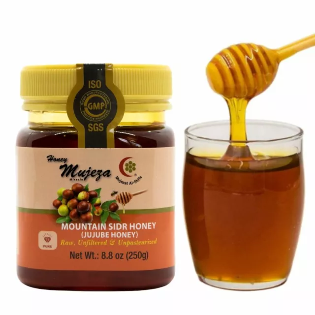 Authentic Mountain Sidr Honey -عسل سدر جبلي أصلي-natural pure Honey 250g/8.8 oz
