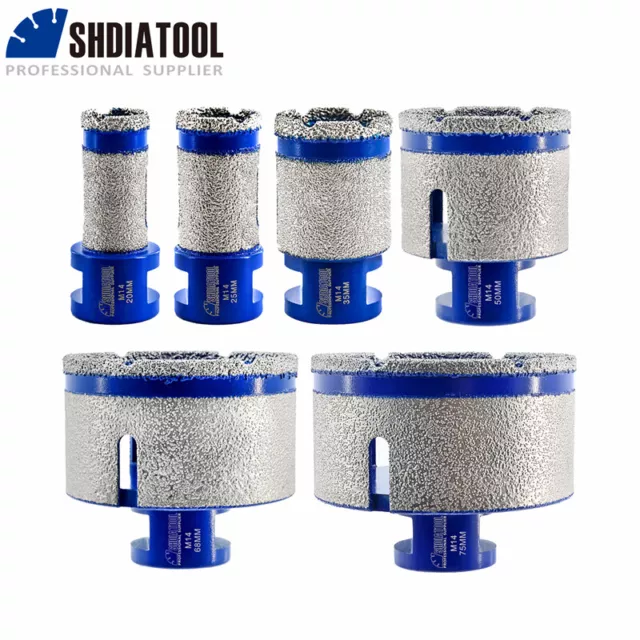 20-75mm Diamond Drilling Core Bit Hole Saw Milling Bit for Porcelain Marble M14