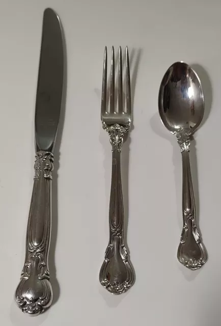 Gorham Chantilly Sterling Silver 150 Pcs Flatware Set For 16 Old Mark No  Mono