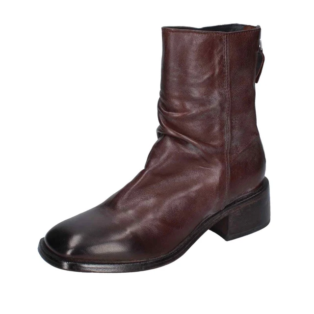 Chaussures Femme MOMA 36 Ue Bottines Brun Cuir BD615-36