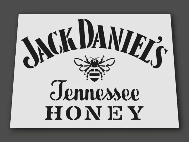 Jack Daniels Stencil Whiskey A4/A3/A2 Large Wall Template Furniture Alcohol Bar