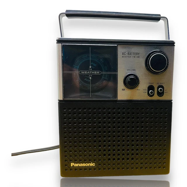 PANASONIC RF1002 VINTAGE portable Weather / FM / AM Radio Made in