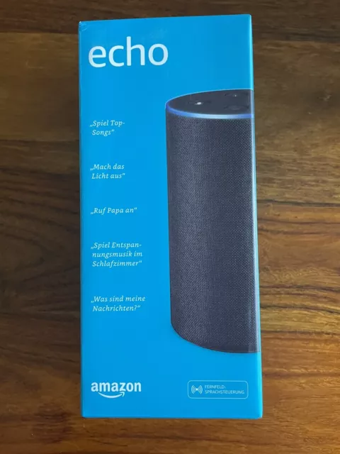 Amazon Echo (2. Generation) Sprachgesteuerter Smart Assistant - Anthrazit Stoff