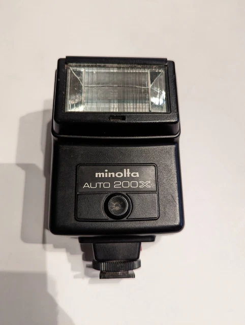 MINOLTA Auto 200X Flash   Shoe Mount Original case