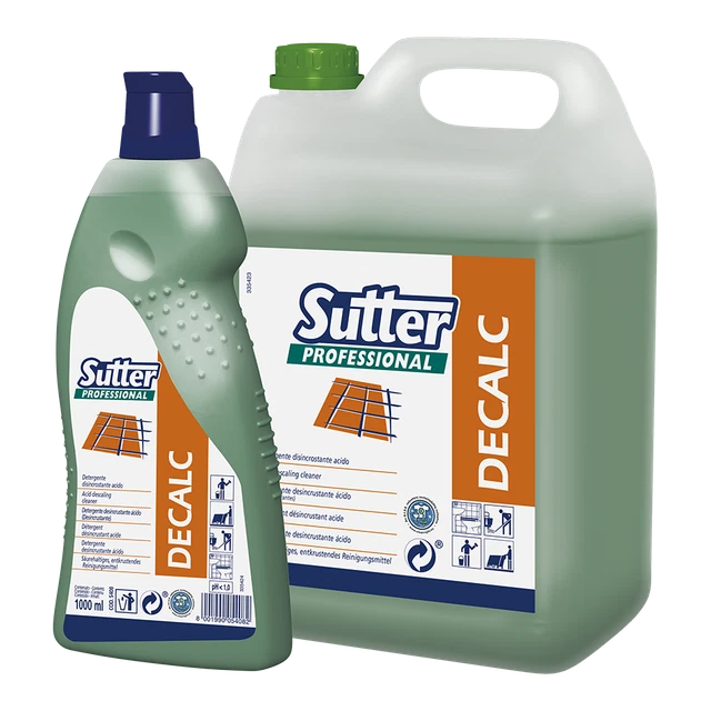 】Detergent Sanitiser Descaler Acid 1 Lt Sutter Professional