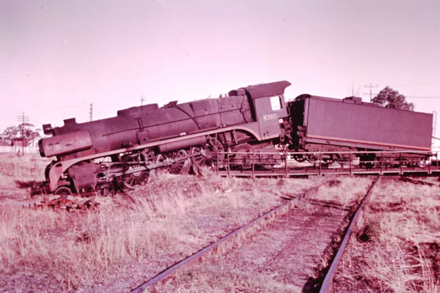 Victorian Railways Steam R720 on the Horsham Turntable Western Victoria Dec 1963