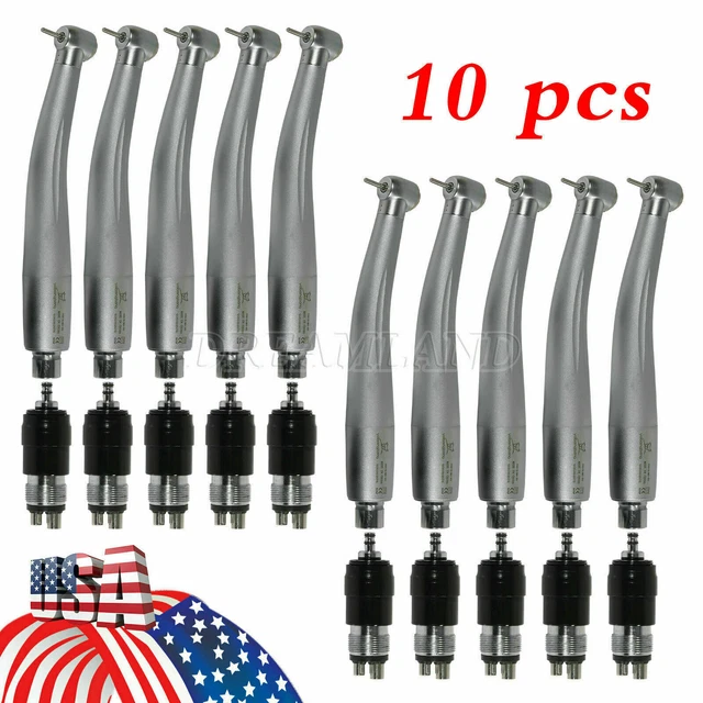 10 NSK Style Dental Standard High Speed Handpiece with 4-Hole Quick Coupler J1NY