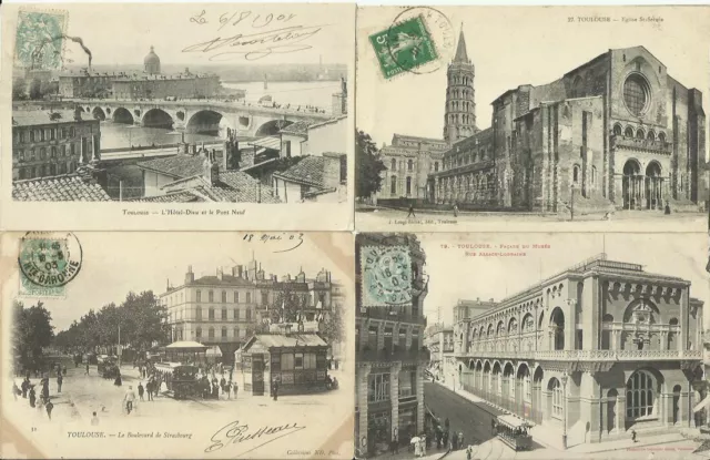 Lot De 153 Cartes Postales Anciennes Et 19 Cpsm De Toulouse (31) (Lot N°2).