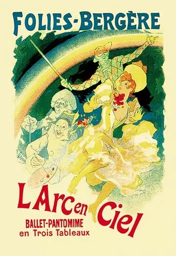 L' Arc en Ciel: Folies-Bergere by Jules Cheret - Art Print