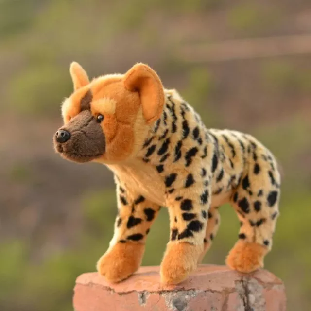 33cm African Wild Dog Spotted Hyena Plush Toy Stuffed Animal Doll Kids Toys Gift