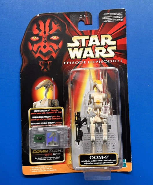 (RARE) STAR WARS Episode I Comm Tech OOM-9 Action Figure By Hasbro $15. ...