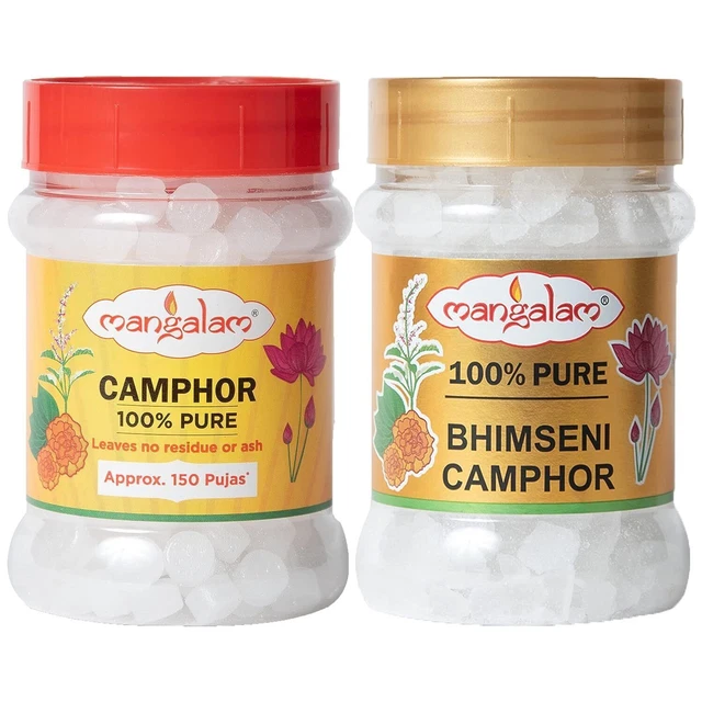 Mangalam Canfora Compressa Barattolo da 100 g Confezione da 1