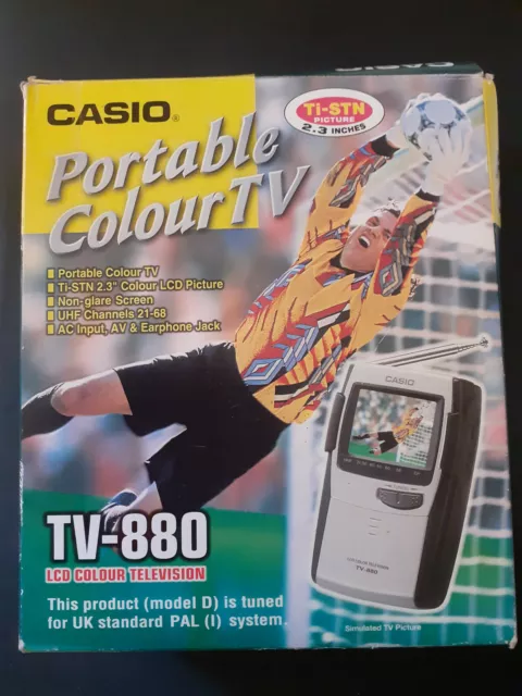 Vintage Casio TV-880 TV880 AV Input, in Excellent Condition