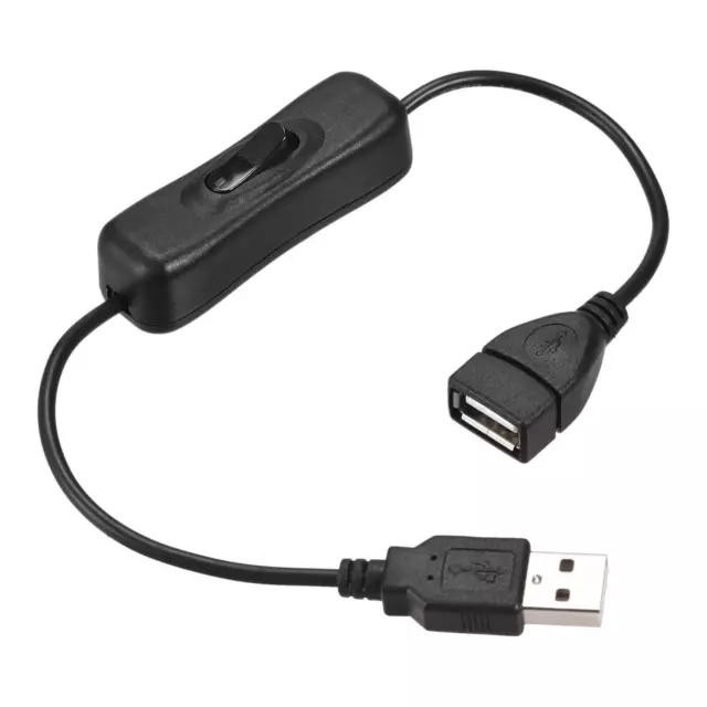 USB Câble ON/Off Interrupteur Mâle à Female 30cm pour LED Bureau Bande Set2