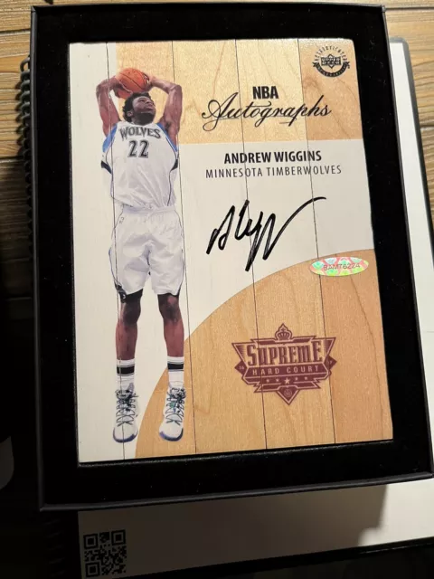 Upper Deck Supreme Hard Court Andrew Wiggins Auto Autograph UDA