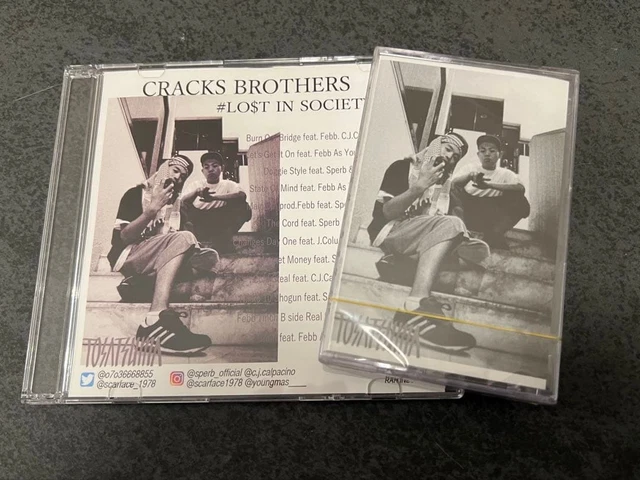 CRACKS BROTHERS LOST In Society CD & Cassette Set Japanese Rap CRACKS BROTHERS LOST In Society CD & Cassette Set Japanese Rap