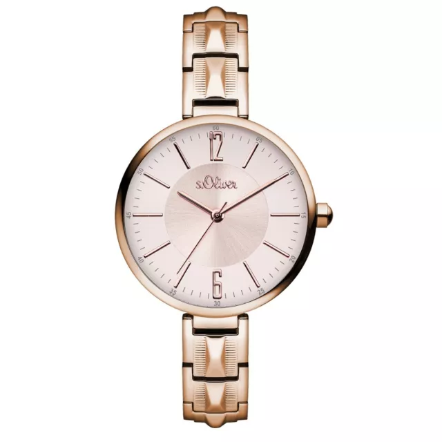 S.oliver Montre Femme Analogue Quartz IP Rosé SO-15120-MQR