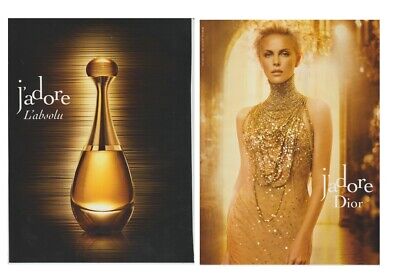J'adore de Dior 2 pages recto verso Dior Publicité papier glacé 