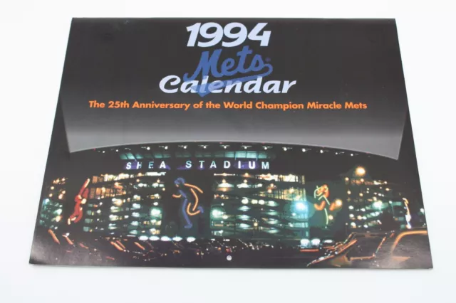 1994 NY Mets Calendar 25th Anniversary Miracle Mets Shea Stadium NOS