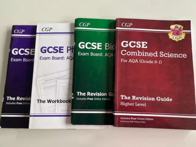 AQA Grade 9-1 GCSE Combined Science/Biology/Physics CGP Revision Guides