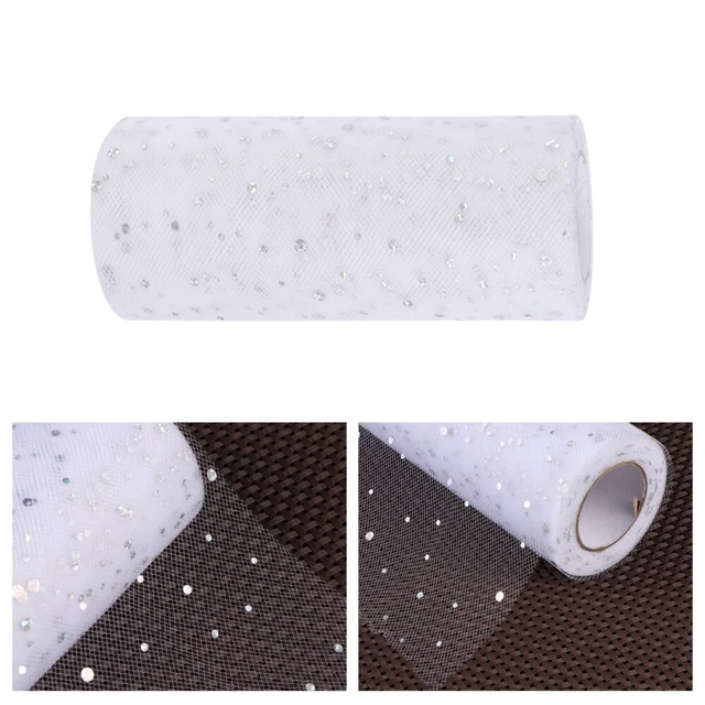 15 Cm DIY Tulle Roll Flash Tulle Fabric Glitter Ribbon Wedding Tulle Roll