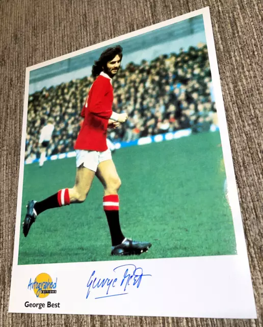 George Best Signed Photo Westminster Autograph England Man Utd Manchester United