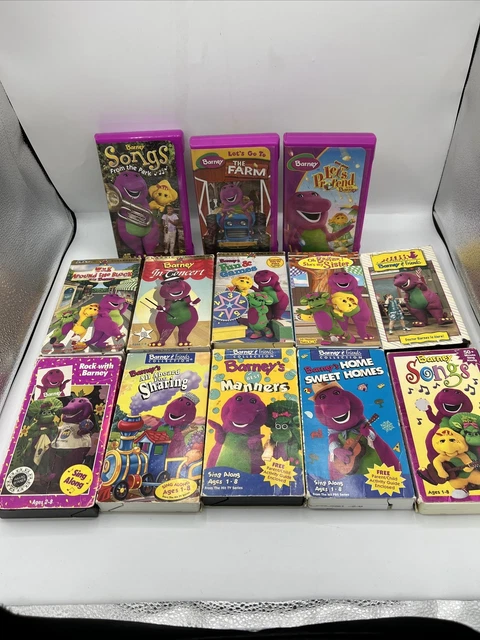 Huge Lot 13 Barney And Friends 90 S Vhs Classic Collection Purple Huge Lot 13 Barney And Friends 90 S Vhs Classic Collection Purple