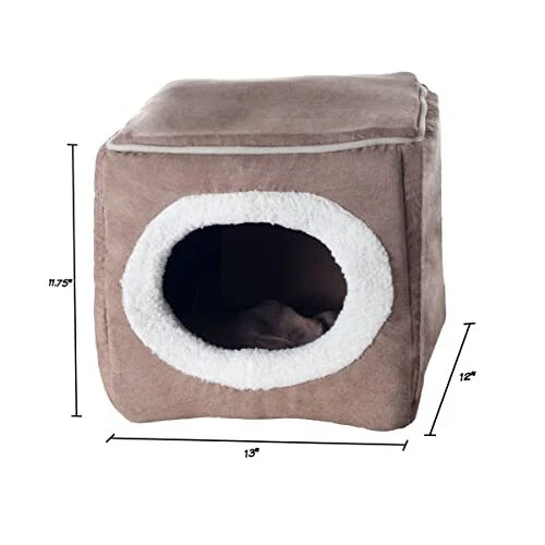 Cozy Cat House Removable Foam Cushion Small Animal Bed Cat Cave for Puppies 3
