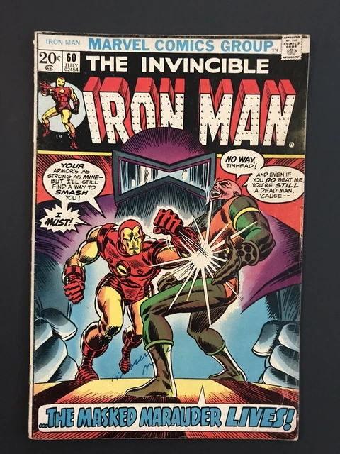 IRON MAN #60 (1973) Masked Marauder, John Romita, Marvel Comics
