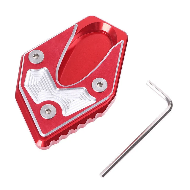 Kickstand Side Stand Plate Pad Extension For Suzuki GSX250R 2017-2018 Red
