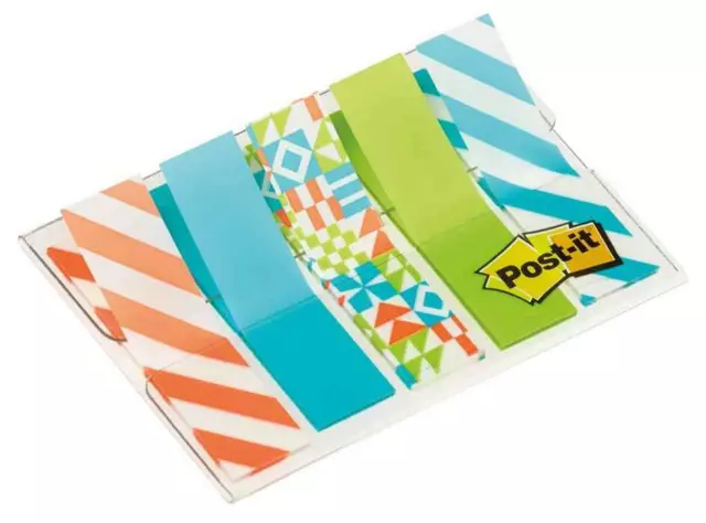 Marque-Pages Post-It®, Moyen, Vert, 25.4 mm x 43.2 mm, 50 Marque-Pages/Dévidoir,  1 Dévidoir/Paquet
