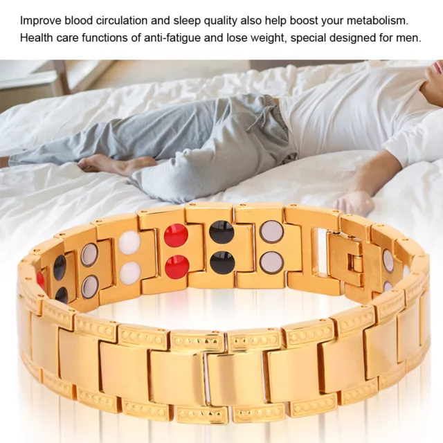 Magnetic Therapy Bracelet Health Care Reduce Weight Bracelet For Men TOU