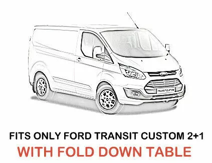 Fully tailored Van seat covers for Ford Transit Custom 2021  eco leather 2