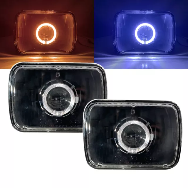 F-Series F100/F150/F250/F350 78-86 LED Halo Montaje de faros Black for FORD LHD