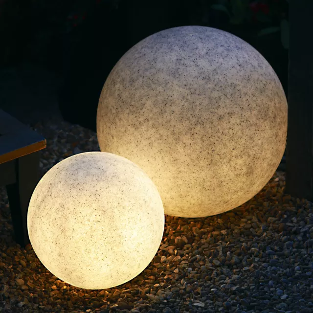 Patio / Stone Effect Garden Ball Light IP65 Waterproof - Edison E27