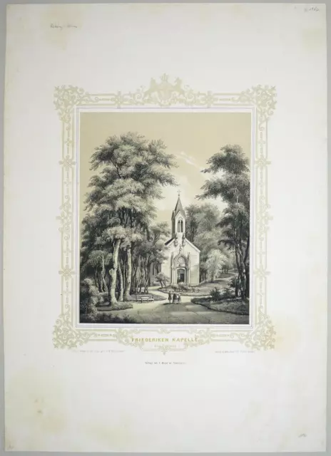 REHBURG - Friederikenkapelle - Kretschmer - Lithografie 1860 2