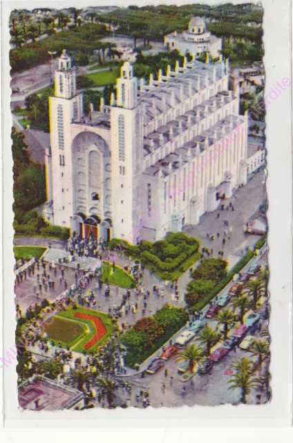 Cpsm Morocco Casablanca Church Sacred Heart One Day Of Prom View Overhead 1954